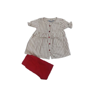 شومیز شلوارک راه راه