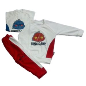 بلوز شلوار دایناسور خندان نخ پنبه